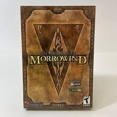 The Elder Scrolls III Morrowind Big Box (PC 2002) Manual 2-Discs *No Map • $32.89