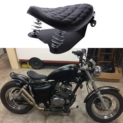 For Suzuki GZ 125 Bobber Motorcycle Solo Seat 3  Spring Saddle With Base Plate • $69.39