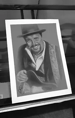 Raul Malo The Mavericks Collectable Hand Drawn Pencil Art Print Gift Picture A3 • £20