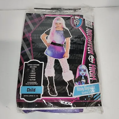 New Monster High MIB Abbey Bominable Child X-Large 14-16 Halloween Costume • $20