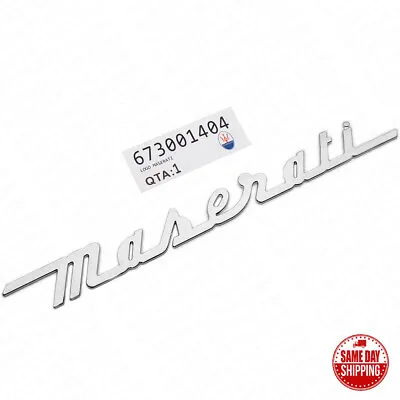 For Maserati Chrome Trunk Lid Letter Nameplate Logo Emblem Badges Sport OEM • $39.99