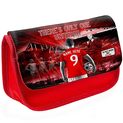 £8.95 • Buy Personalised Manchester Pencil Case Football School Stationary Bag Boys AF83