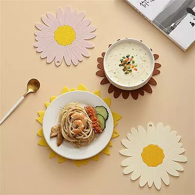 Table Mat Reusable Wear-resistant Dining Table Mats Desktop Sunflower Decor • $8.84