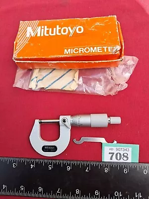 Mitutoyo 0-1  Micrometer In Excellent Unused Condition Had To Open To Photograph • £25