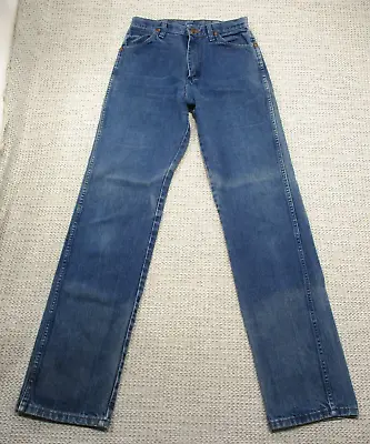 Vintage 70s 80s USA Wrangler Jeans Womens 11x36 Blue Denim 13MWZG Rodeo Cowgirl • $15.49