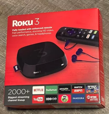 Roku 3 (3rd Generation) Media Streamer 4230R - Black • $39.99