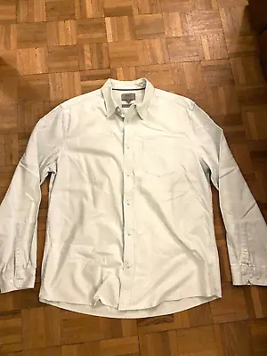 M&S Mens Laundered Oxford Shirt L Mint • £3