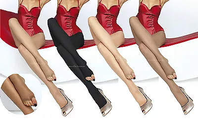 £4.69 • Buy Toeless Sheer Summer Tights 15 Denier Various Colours Open Toe