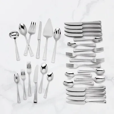 Lenox TOMLYN  - Stainless Steel 62 -piece Flatware Set - N/O - Service For EIGHT • $99.99