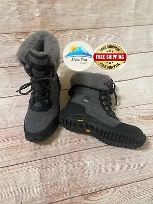 UGG Adirondack II Winter Snow Boots Womens Size 7 Gray Pure Lined Waterproof • $90