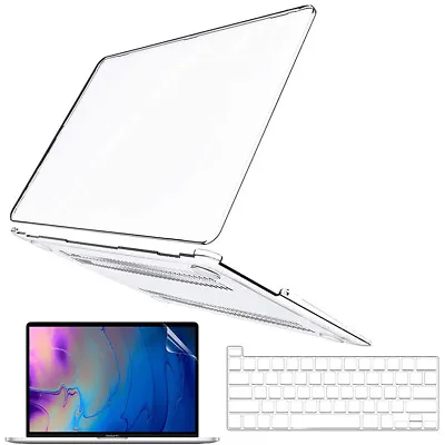 Fr MacBook Air/Pro 13/14 Hard Clear Case & Keyboard Cover & LCD Screen Protector • $37.99