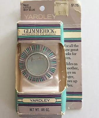 Vintage Yardley Glimmerick Eye Shadow In Little Boy Blue 1970 60s Mod Style New • $110.46