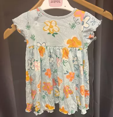 M&S Baby Floral Baby Girl Dress 3-6 Months • £9.99