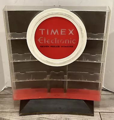 Vintage Lighted Timex Electric Watches Store Counter Display Plastic Shelf • $149.99