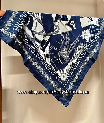 Aztec Print 70% Cashmere 30% Silk Collar Scarf Double Face Square Necktie 26  • $24.99