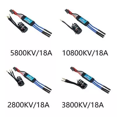 Multi Models Reliable Brushless Motor + 18A ESC For 1/24 1/26 1/28 1/32 RC Car A • $30.43