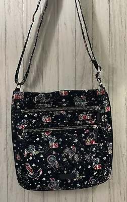 Vera Bradley Crossbody Holiday Owls Christmas Iconic Triple Zip Hipster Bag • $15