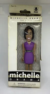 NIB Jailbreak Collective Toys Michelle Obama Figure In Box PURPLE DRESS 2009 • $48