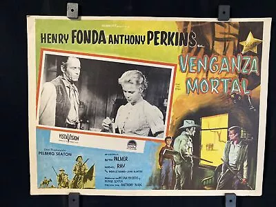 1957~The Tin Star~ HENRY FONDA~ ANTHONY PERKINS~Orig.Mexican Lobby Card • $26.97