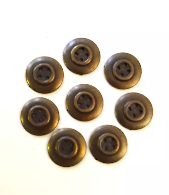 Bronze Tone 4 Hole Metal Buttons - 8 Pcs • $5