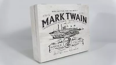 Mark Twain Riverboat 6  X 50 20 Cigars Empty Made In Nicaragua Wood Cigar Box • $21.95