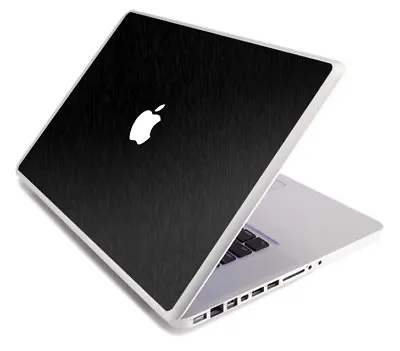 BLACK BRUSHED TEXTURE Vinyl Lid Skin Decal Fit Apple MacBook Pro 13 A1278 Laptop • $11.99