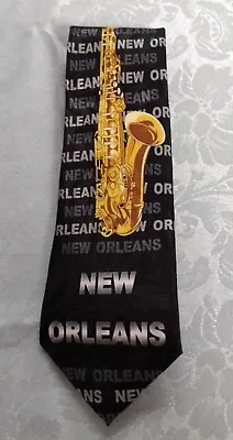 Steven Harris Neck Tie New Orleans Saxophone Jazz Musician Never Worn Handmade • $4.99