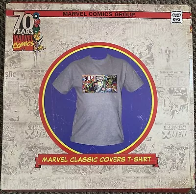 Marvel Grey  T-Shirt X12 70 Years Of Marvel Comics Size M Boxed New Joblot • £34.95