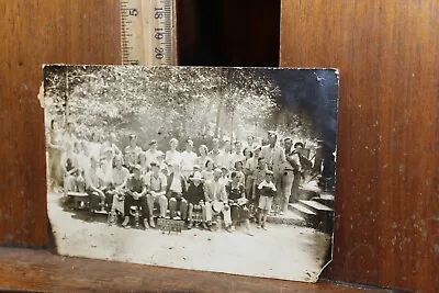 Antique 1933 Group Photo Mammoth Cave Kentucky WWI Veteran • $10