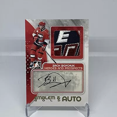2010-11 ITG Heroes And Prospects Emblems Autographs Gold Zach Boychuk /1 1 Of 1 • $75