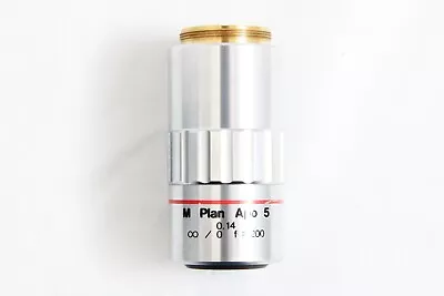 Mitutoyo M Plan Apo 5x 0.14 F=200 Microscope Objective Lens #4892 • $365