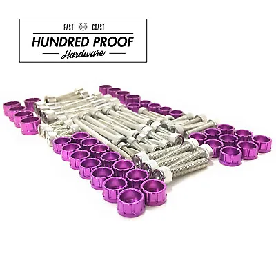 HUNDRED PROOF HARDWARE D Series Engine Bolt Kit Civic D15b D16z6 D16y8  [Purple] • $199