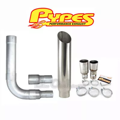 Ford 7.3 Powerstroke Super Duty Diesel 7  Miter Cut PYPES Stack Kit Stainless • $350.36