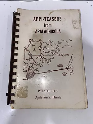 Vintage Appi-Teasers From Apalachicola Philacho Club Apalachicola Fl. Cook Book • $15