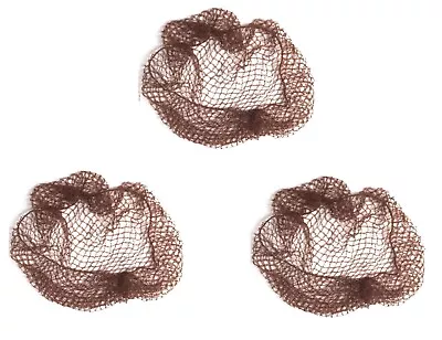 3 X Ladies Slumber Hair Nets Elasticated Mesh Styling Large Silky Sleep In Net • £4.75