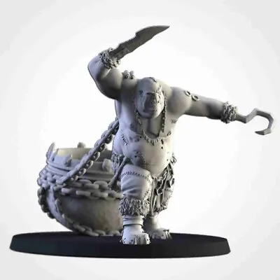 Ogre Butcher With Cauldron – Txarli Factory Miniatures 28mm – Ogres • £7