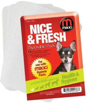 £4.99 • Buy Mikki Hygiene Pants Disposable Pad Replacements No Mess No Stress Dogs On Heat