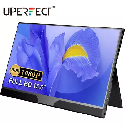 UPERFECT 15.6  1080P Portable Monitor HDMI Dual Type C Full HD 100% SRGB For Mac • £115.99