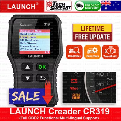 LAUNCH Car OBD2 EOBD Scanner Auto Code Reader Engine Diagnostic Scan Tool Free • $29.99