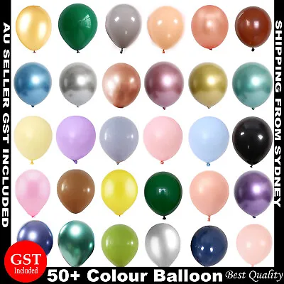 12cm-90cm Macaron Chrome Latex Retro Balloons Birthday Balloon Birthday Wedding • $2.45