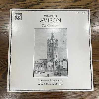 Charles Avison ‎Six Concerti Vinyl LP 1983 Musical Heritage Society MHS 4731W FS • $12.70