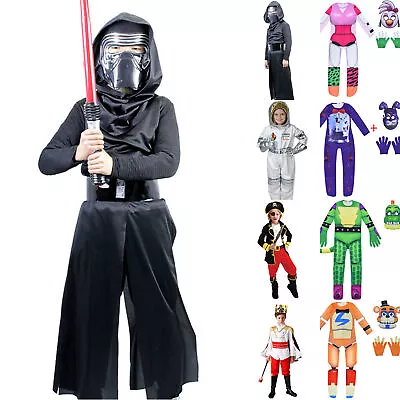 Kids Boys Girl Astronaut King Prince FNAF Costume Halloween Cosplay Fancy Dress • £17.24