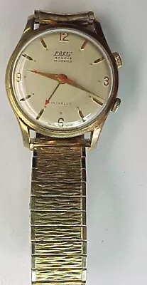 Vintage Prely 17 Jewel Mechanical Alarm Wrist Watch Wristwatch • $148.85