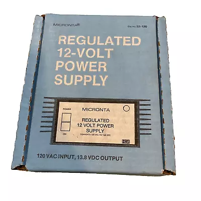 Micronta Regulated 12V Power Supply 22-120A 13.8 VDC 2.5A Ships Free Working • $59.95