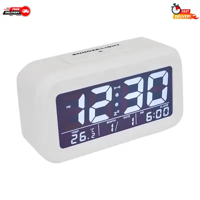 $10.10 • Buy Alarm Clock Home Decor Bedroom Radio Portable Lights Time Digital Multi Function