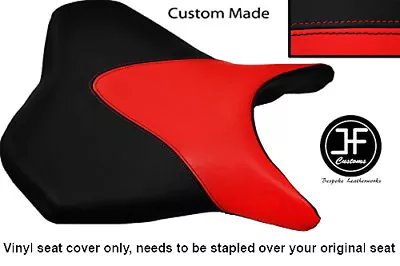 Black & Red Vinyl Custom Fits Suzuki Gsx 1300 B King Bk8 Front Seat Cover 07-12 • $95.27