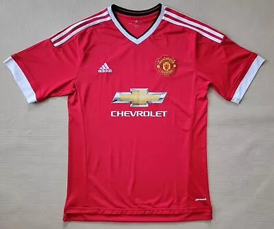 Manchester United Home Genuine Football Shirt 2015 2016 Adidas Chevrolet Size XL • £14.99