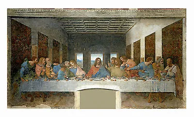 The Last Supper Leonardo Da Vinci Faithful Reproduction On Giclee Canvas 24 X40  • £10.95