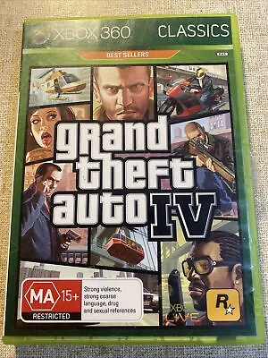 Grand Theft Auto 4 IV  (Xbox 360) Xbox Classics- Complete With Manual And Map • $20