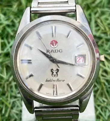 Rado GoldenHorse Automatic Date Vintage Men's Watch Used Swiss Made • $173.73